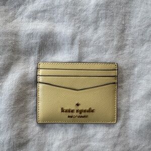 Kate Spade Butter Yellow Card Holder